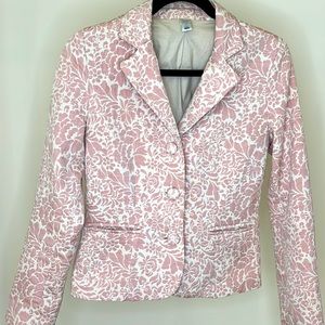 Pink Jacquard Blazer